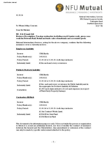 Insurance 2024-2025