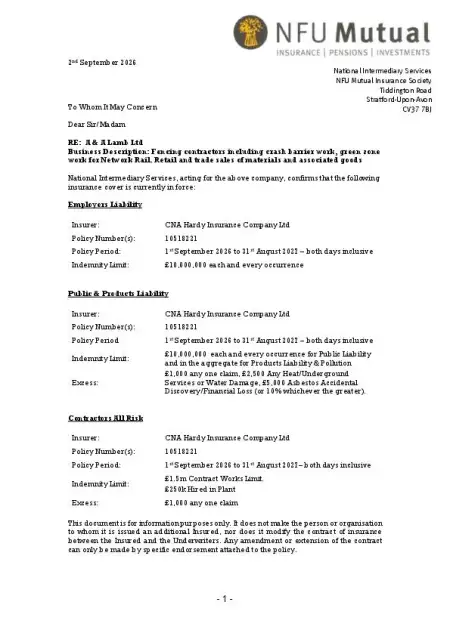 Insurance 2026-2027